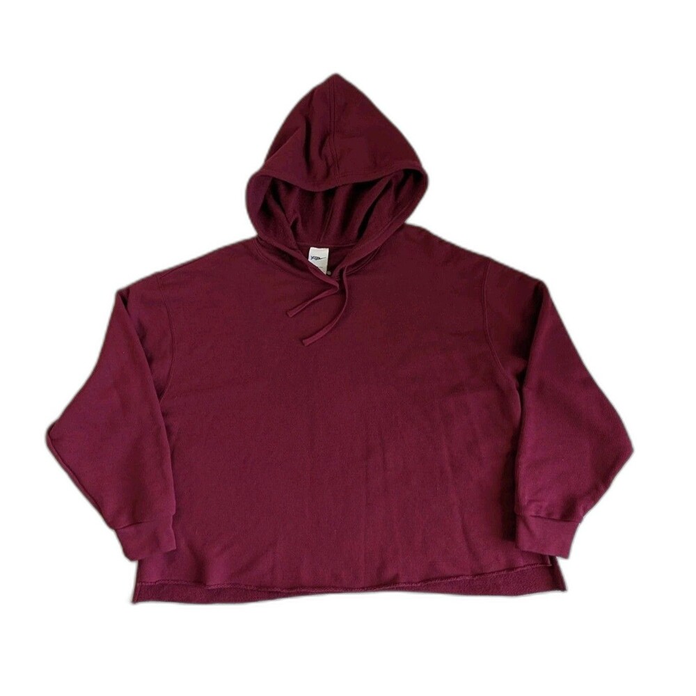 Nike Yoga Women's Therma Fit Hoodie Sweatshirt 1X Red Athleisure Activewear Gym